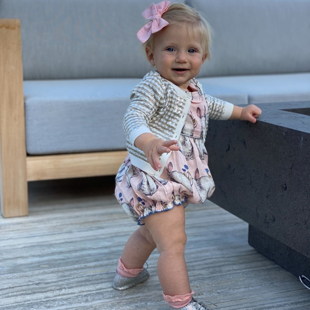 Pink Chicken Bunny Baby Romper 12-18 month